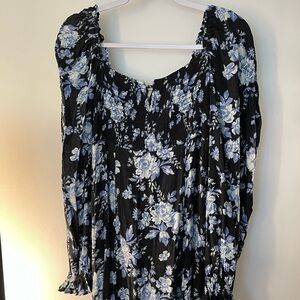 FREE PEOPLE Floral Long Sleeve Dress